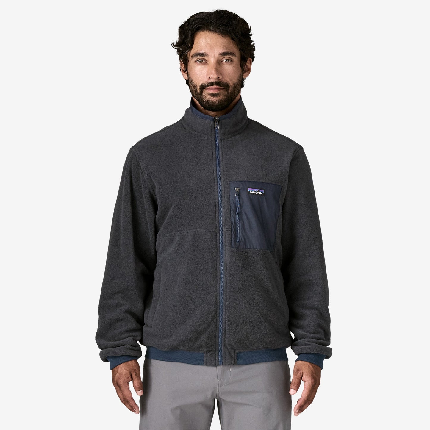 Men's Reversible Shelled Microdini Fleece Jacket