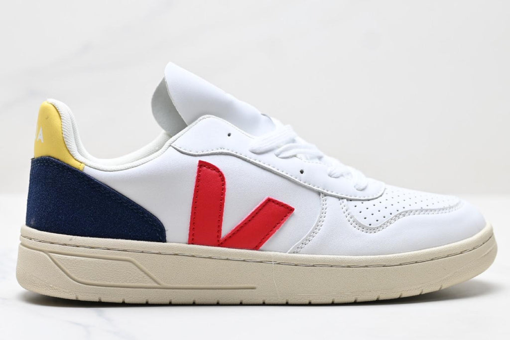 V-12 LEATHER WHITE RED YELLOW