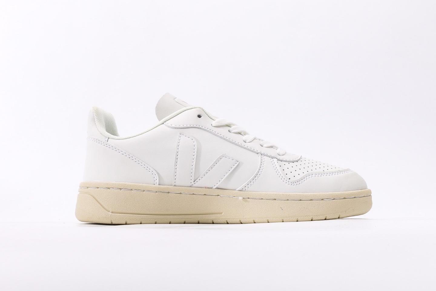 V-12 LEATHER ALL WHITE
