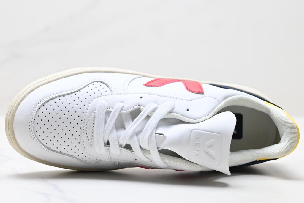 V-12 LEATHER WHITE RED YELLOW