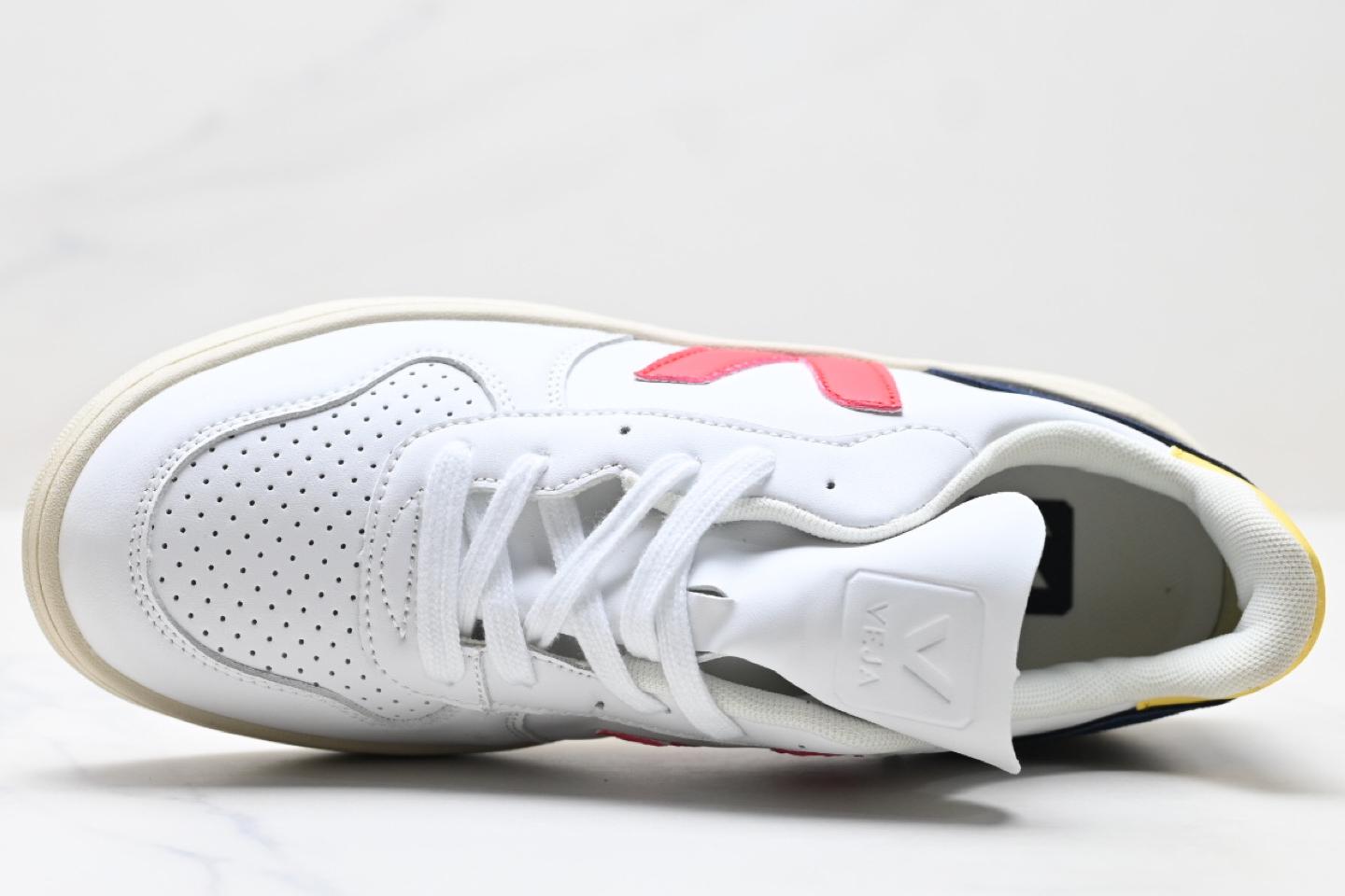 V-12 LEATHER WHITE RED YELLOW