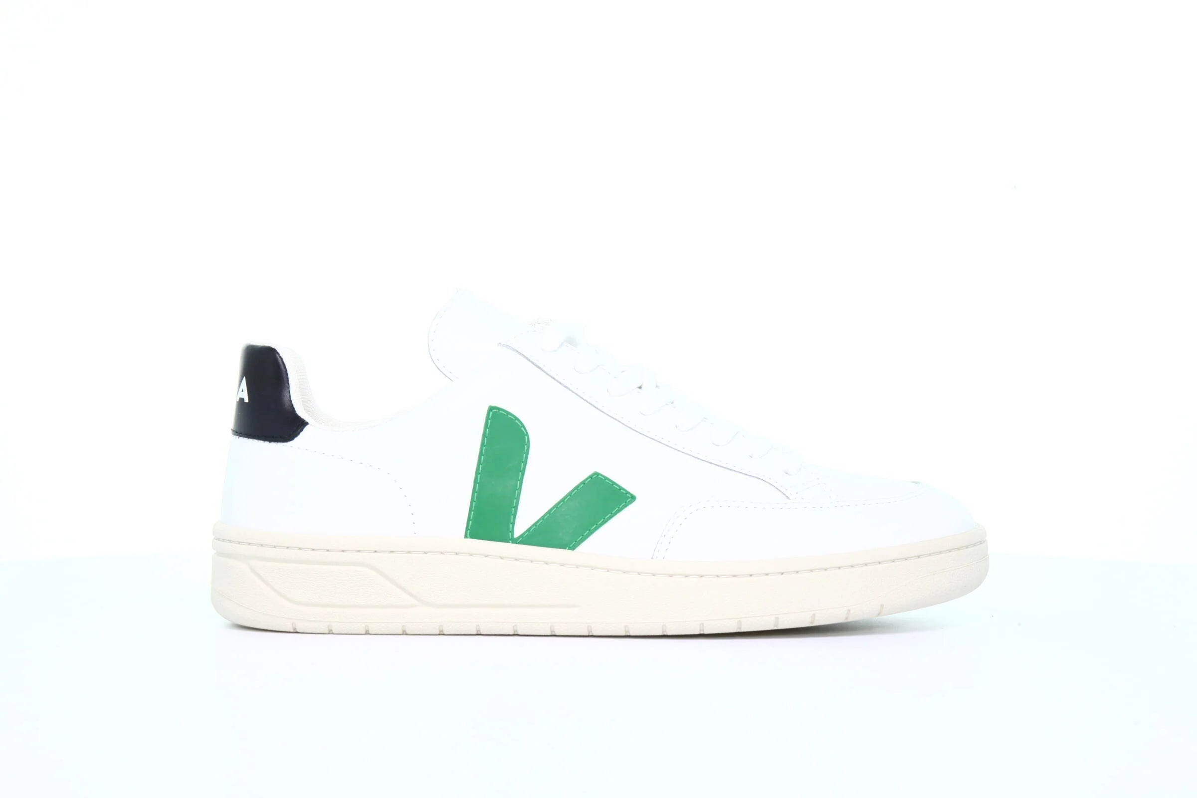 V-12 LEATHER White-Green Black