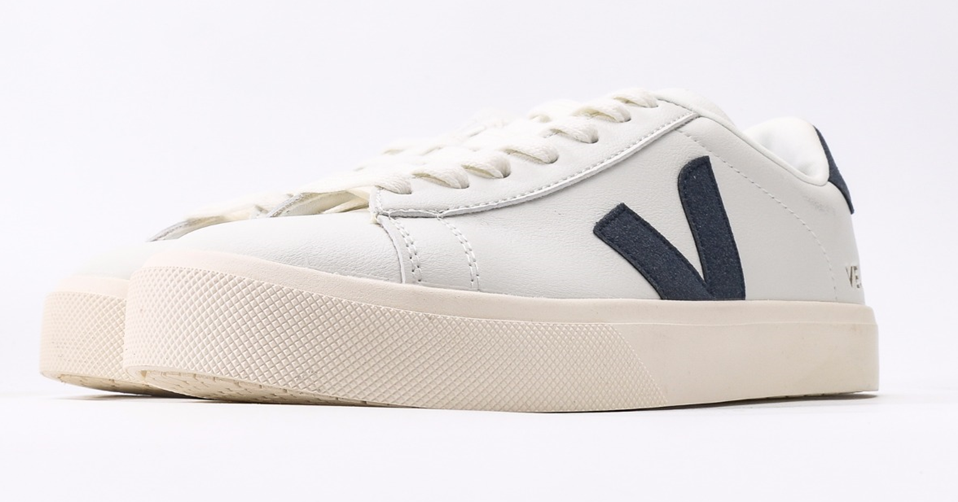 CAMPO Leather Sneakers ¨C White / Dark Blue