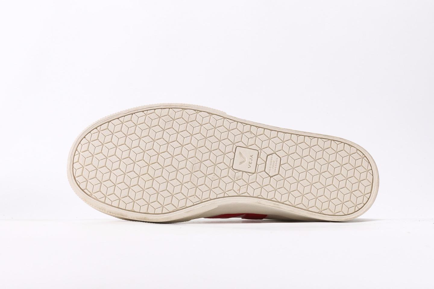 CAMPO Leather Sneakers ¨C White / Bright Red
