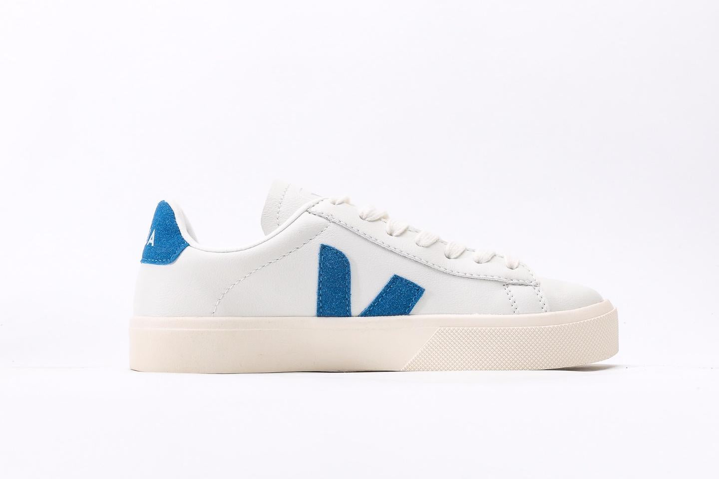 CAMPO Leather Sneakers ¨C White / Dark Blue