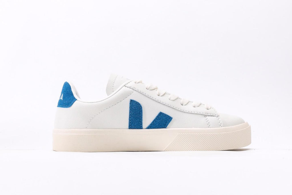 CAMPO Leather Sneakers ¨C White / Dark Blue