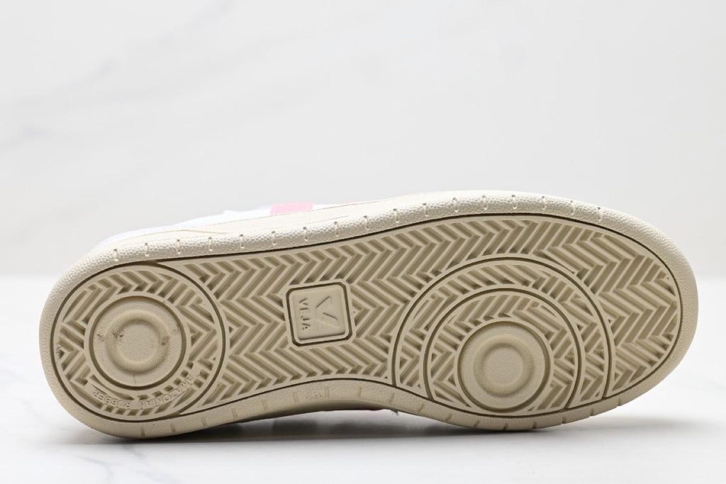 V-12 LEATHER WHITE PINK RED