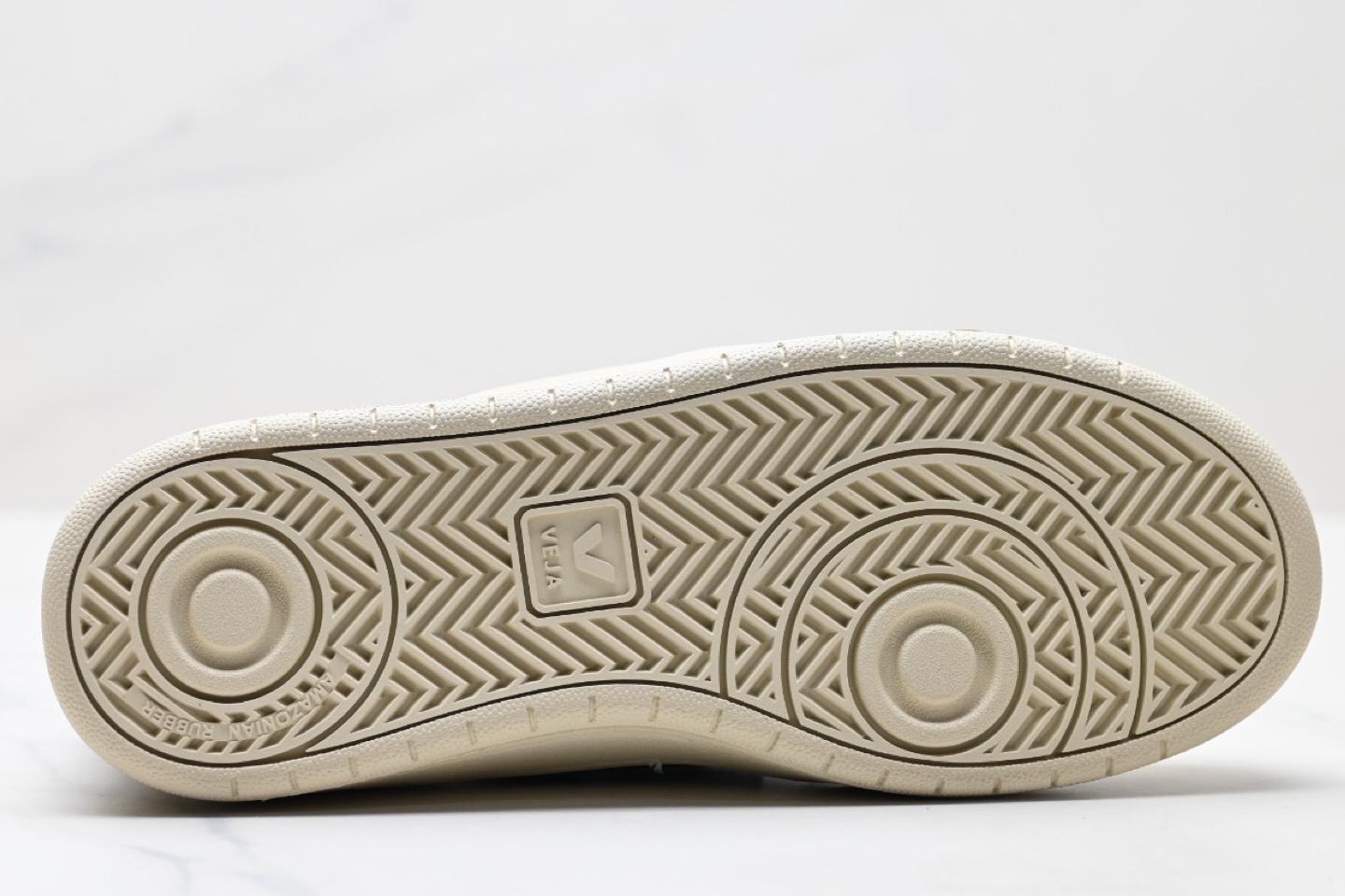 V-12 LEATHER WHITE BLACK
