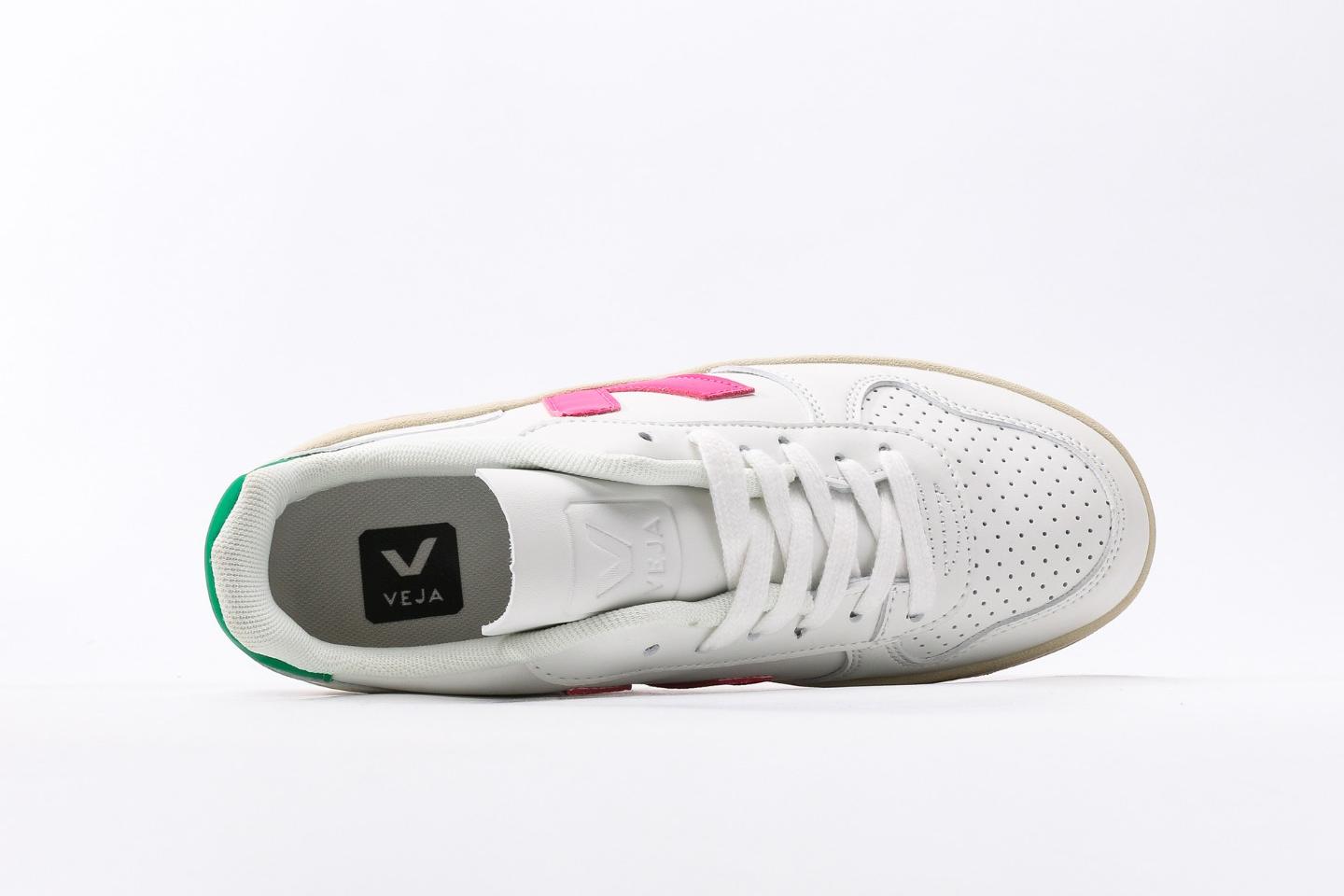 V-12 Leather ¨C White / Pink Green
